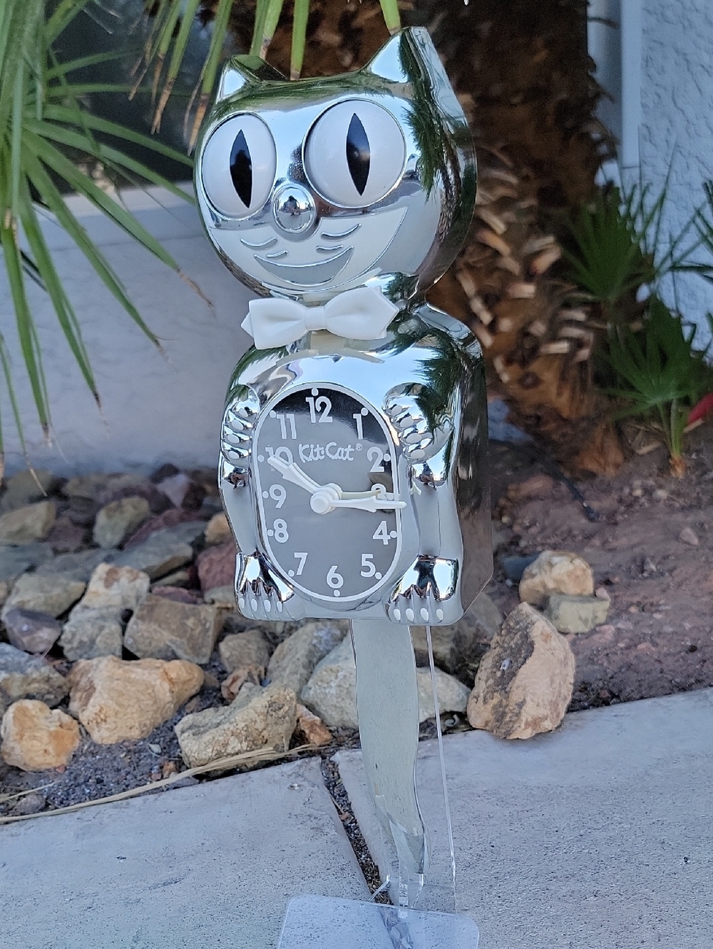 Millennium Kit-Cat Klock Rarest Kit Cat clock Chrome - Picture 10 of 13